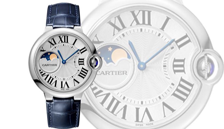 The 37 mm fake Ballon Bleu De Cartier WSBB0020 watches have silver-plated dials.