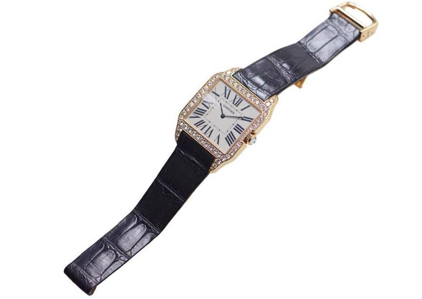 Elaborate Fake Santos De Cartier WH100751 Watches Decorated With Diamonds