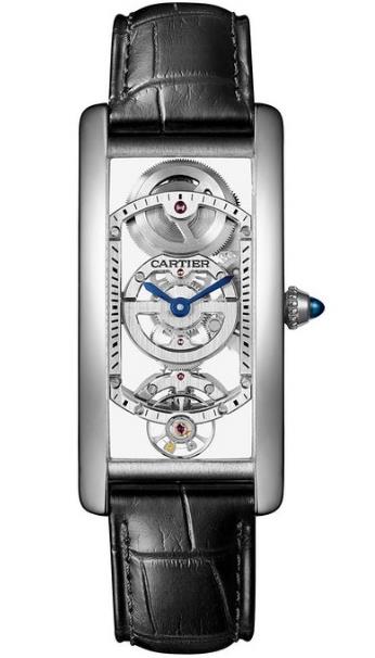 UK Exquisiet Fake Cartier Tank Cintrée WHTA0009 Watches In Limited